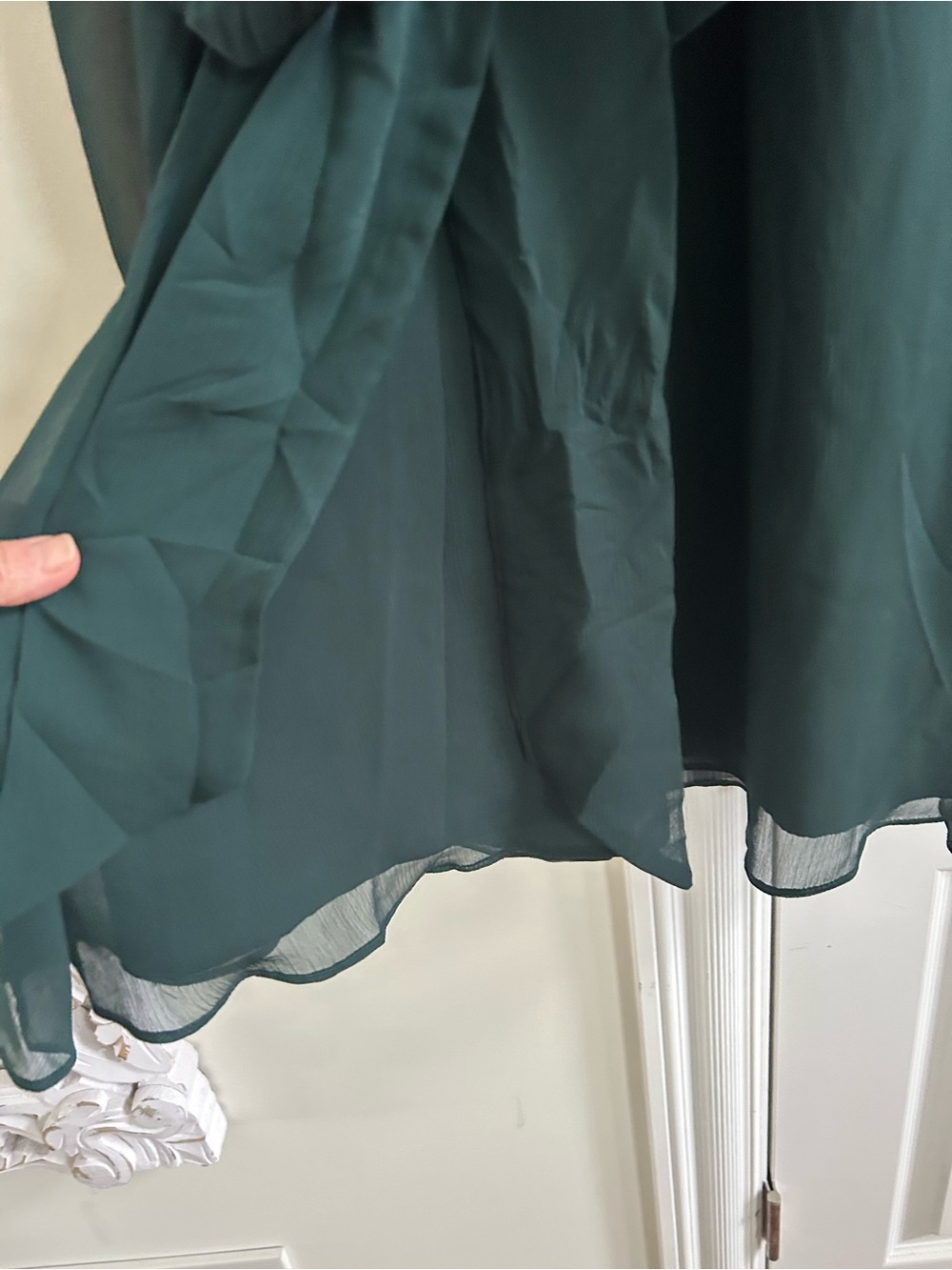 Express green mini sheer sleeve dress - Picture 6 of 9